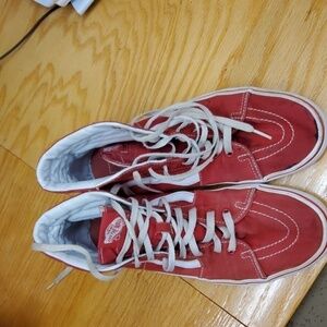 Vans Sk8-Hi Red High-Top Skate Shoes